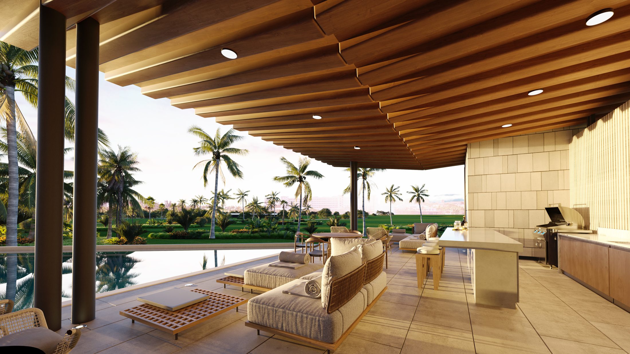 Gazebo, lounge y BBQ
