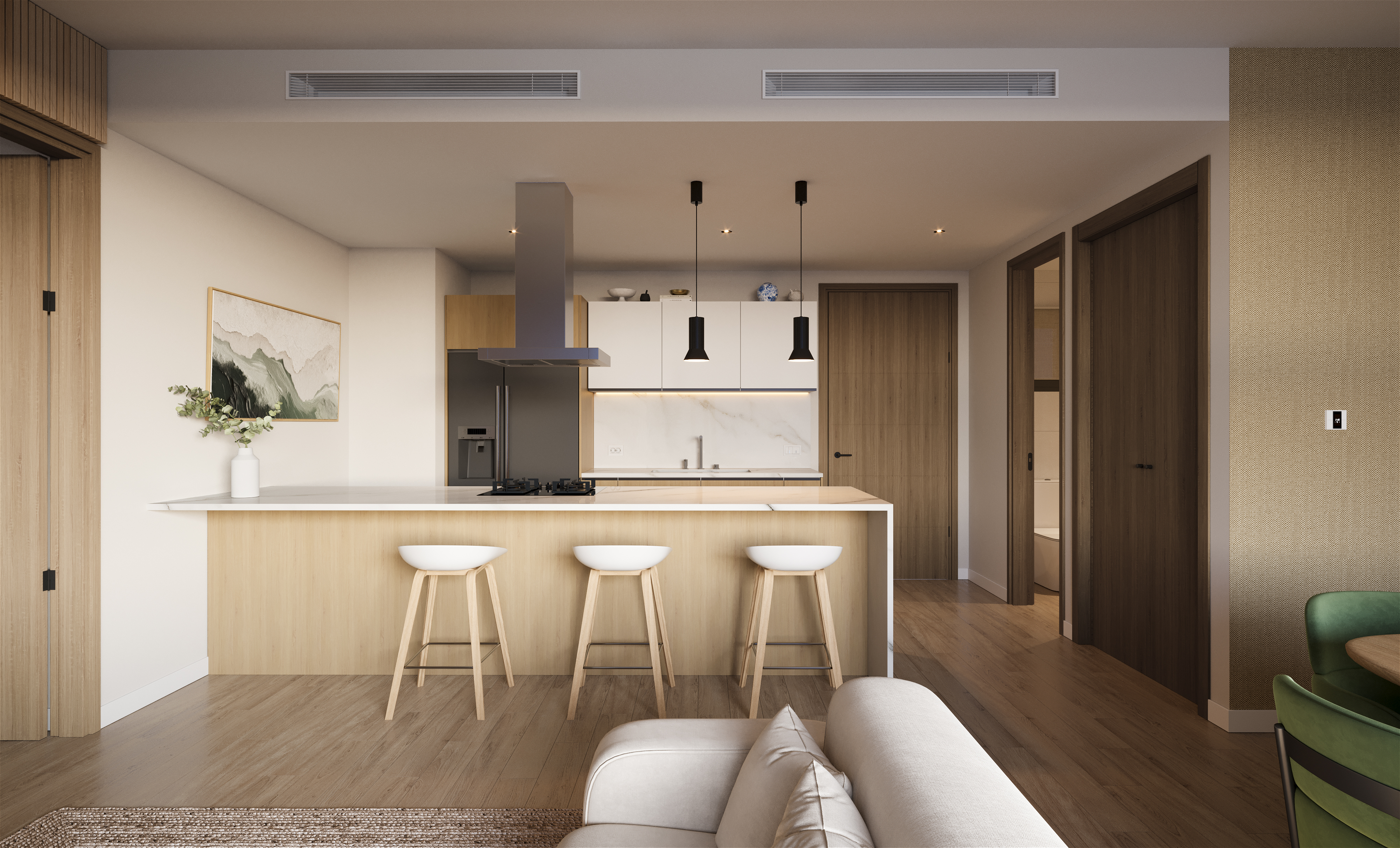 Furnished interior of Palm View