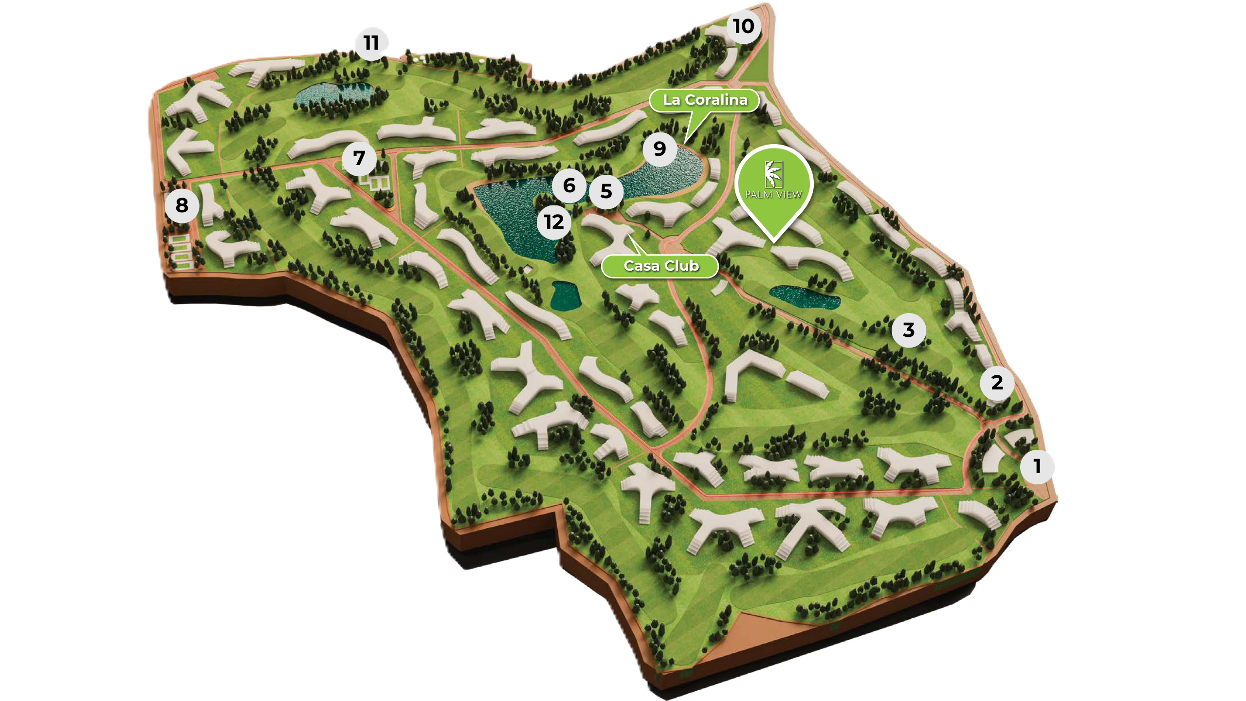 Coral Golf Resort 3D Floor Plan