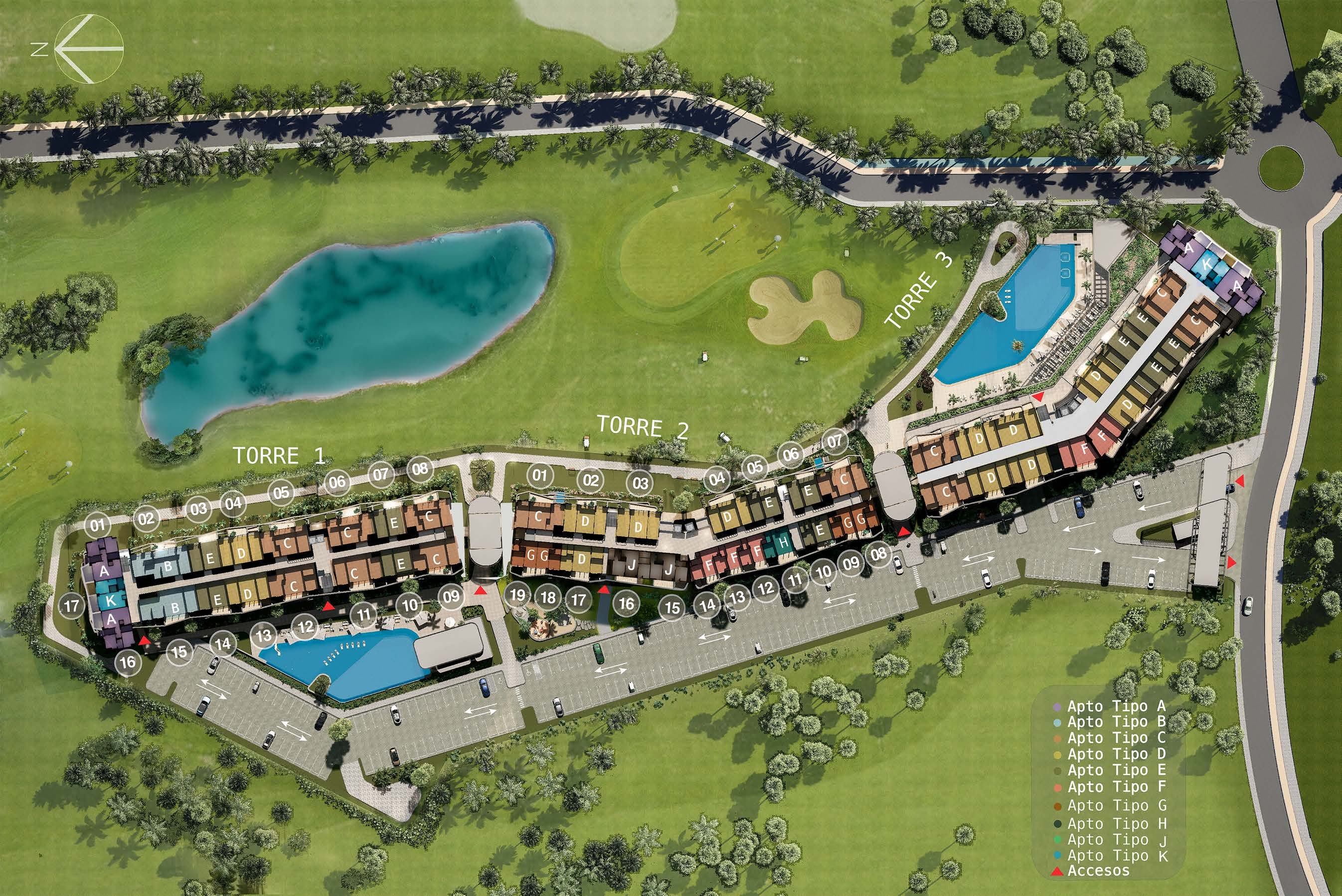 Palm View 3D master plan